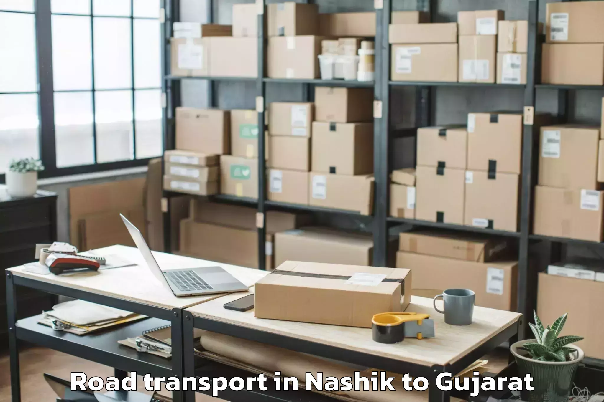 Book Nashik to Jasdan Road Transport